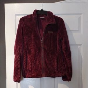 Columbia Women's Deep Red Teddy Jacket